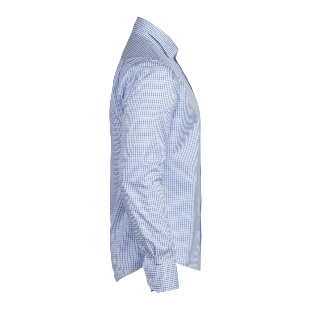Light Blue - Lifestyle - James Harvest Mens Tribeca Checked Formal Shirt