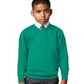 Winter Emerald - Back - Jerzees Schoolgear Childrens V-Neck Sweatshirt