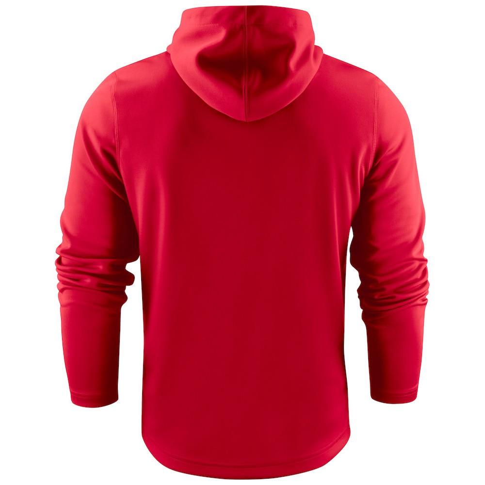Red - Back - Printer RED Mens Layback Hoodie