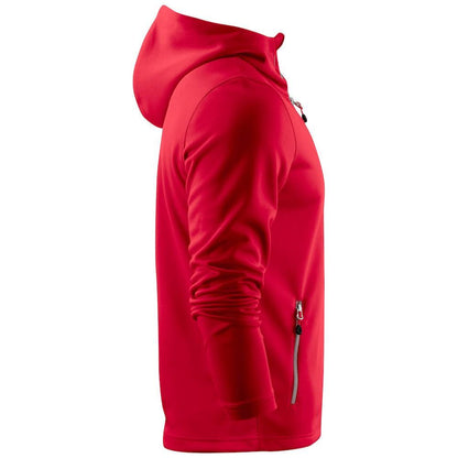 Red - Side - Printer RED Mens Layback Hoodie
