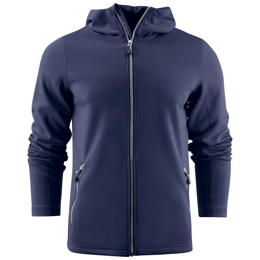 Navy - Front - Printer RED Mens Layback Hoodie