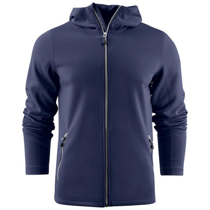 Navy - Front - Printer RED Mens Layback Hoodie