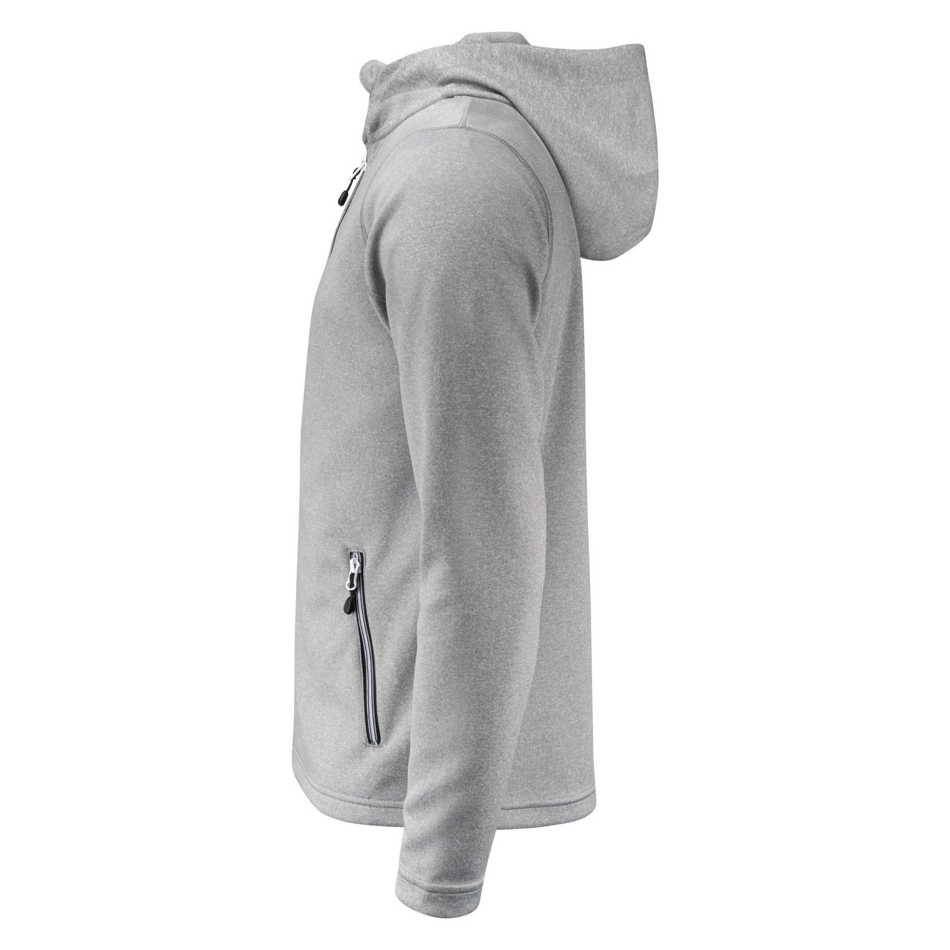 Grey Melange - Lifestyle - Printer RED Mens Layback Hoodie
