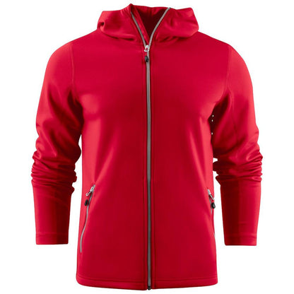 Red - Front - Printer RED Mens Layback Hoodie