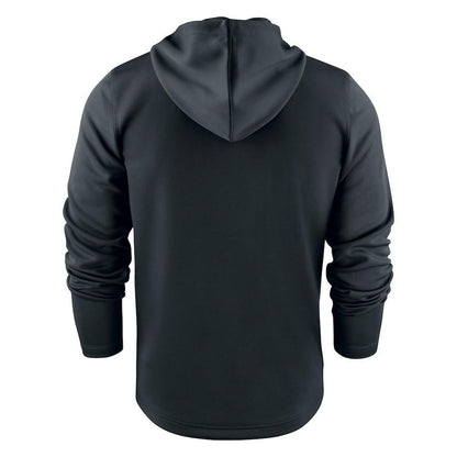 Black - Back - Printer RED Mens Layback Hoodie