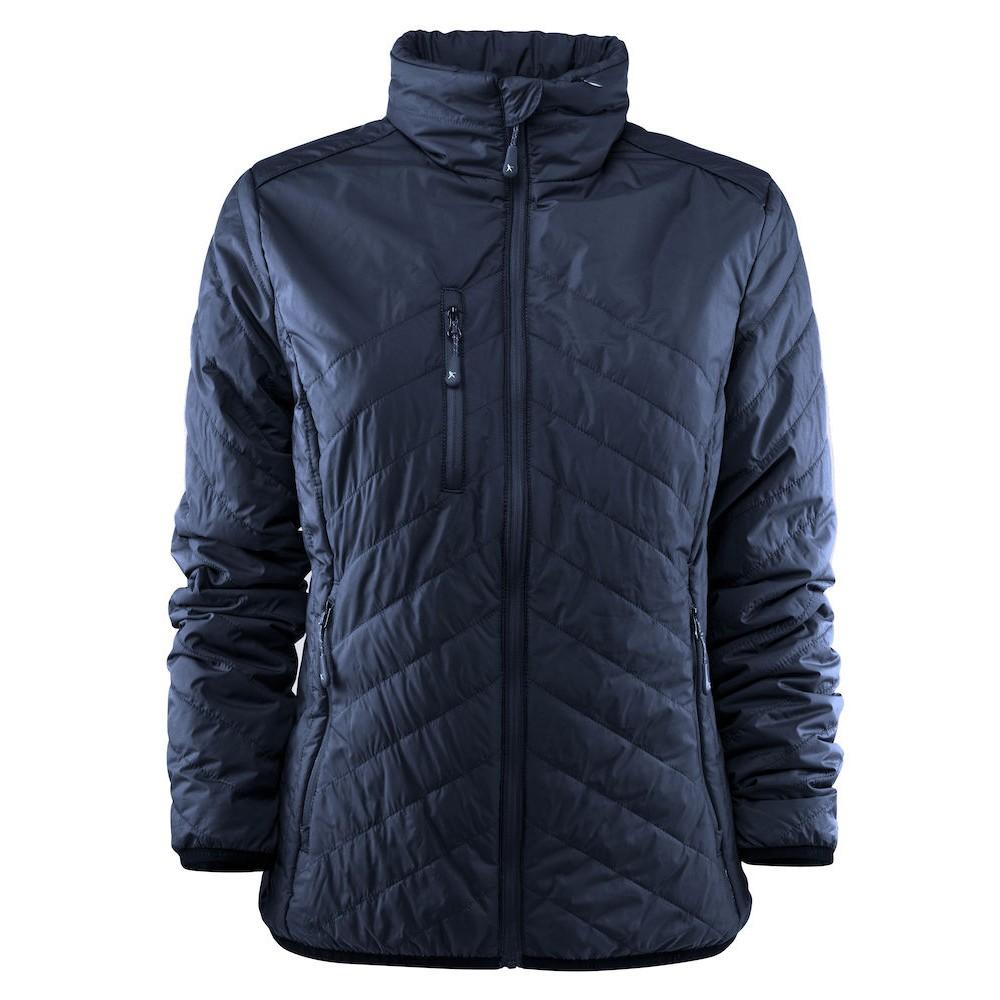 Navy - Front - James Harvest Womens-Ladies Deer Ridge Padded Jacket