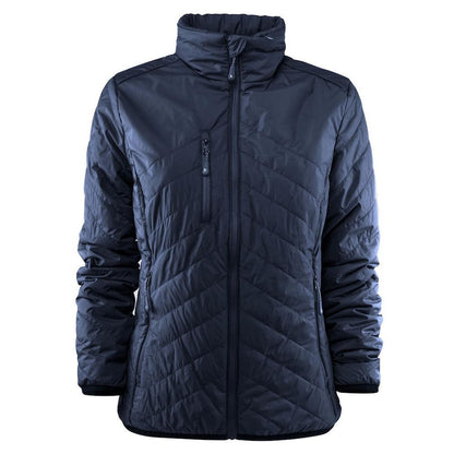 Navy - Front - James Harvest Womens-Ladies Deer Ridge Padded Jacket