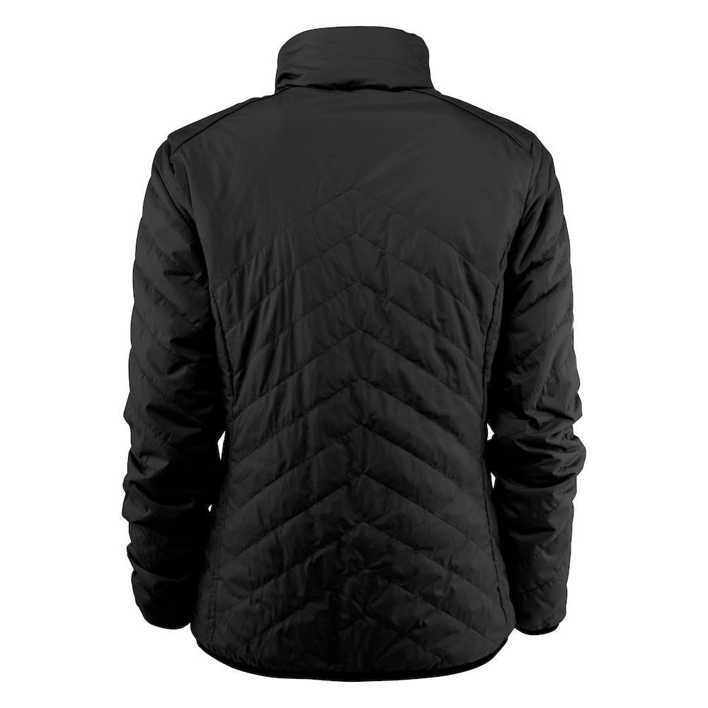 Black - Back - James Harvest Womens-Ladies Deer Ridge Padded Jacket