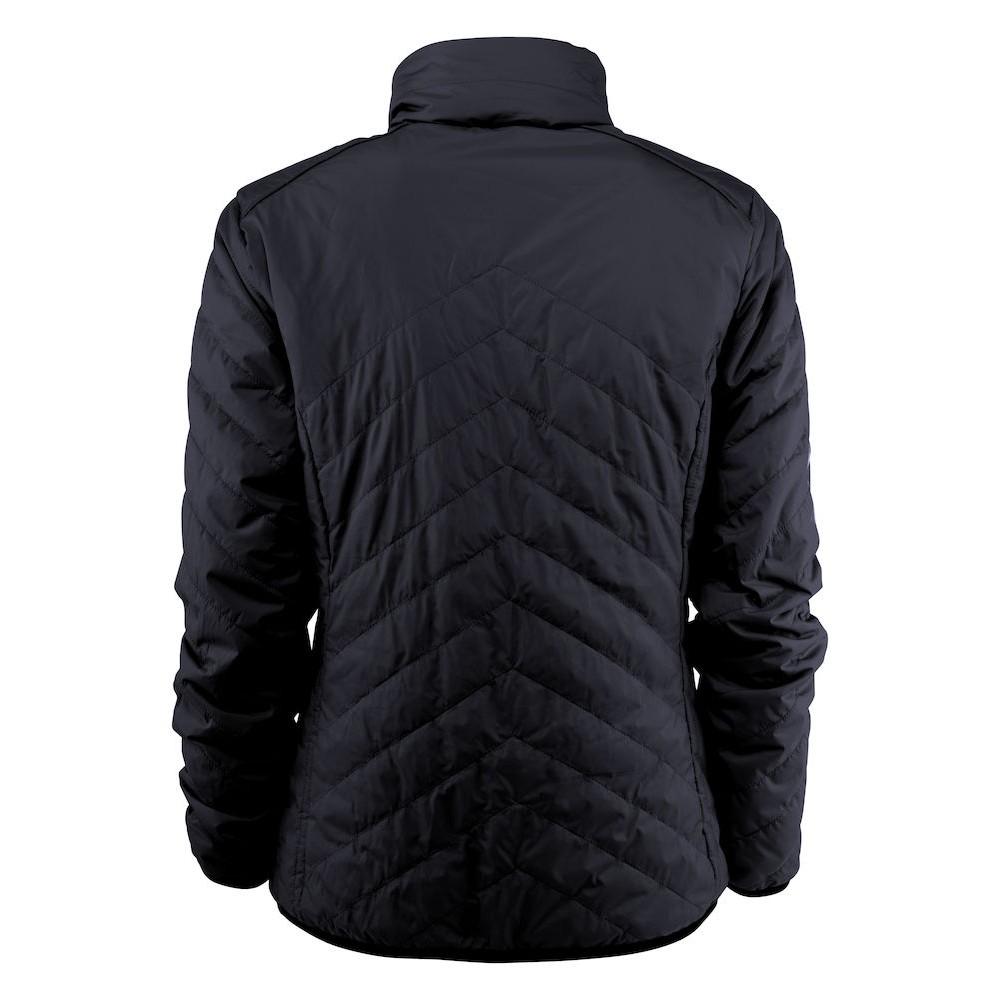 Navy - Back - James Harvest Womens-Ladies Deer Ridge Padded Jacket