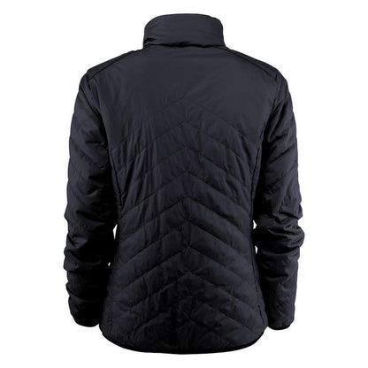 Navy - Back - James Harvest Womens-Ladies Deer Ridge Padded Jacket