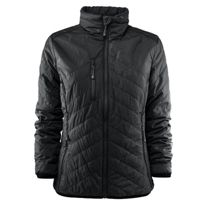 Black - Front - James Harvest Womens-Ladies Deer Ridge Padded Jacket