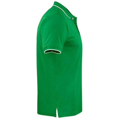 Sport Green - Side - James Harvest Mens Greenville Polo Shirt