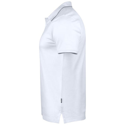 White - Lifestyle - James Harvest Mens Greenville Polo Shirt