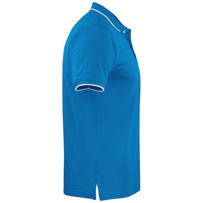 Bright Blue - Back - James Harvest Mens Greenville Polo Shirt