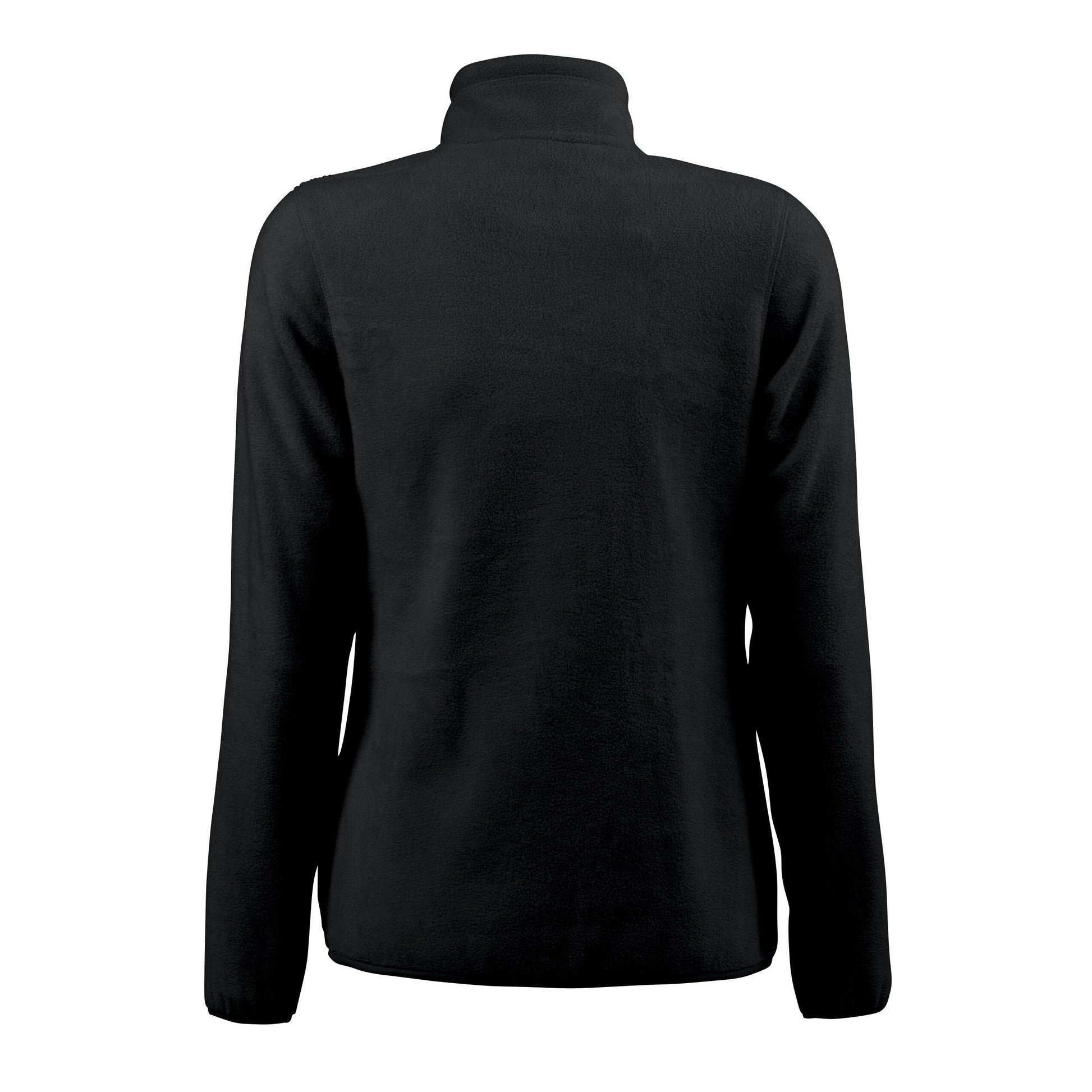 Black - Back - Printer RED Womens-Ladies Rocket Fleece Jacket