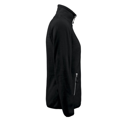 Black - Side - Printer RED Womens-Ladies Rocket Fleece Jacket
