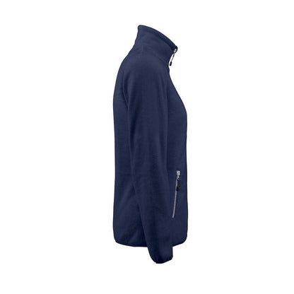 Navy - Side - Printer RED Womens-Ladies Rocket Fleece Jacket
