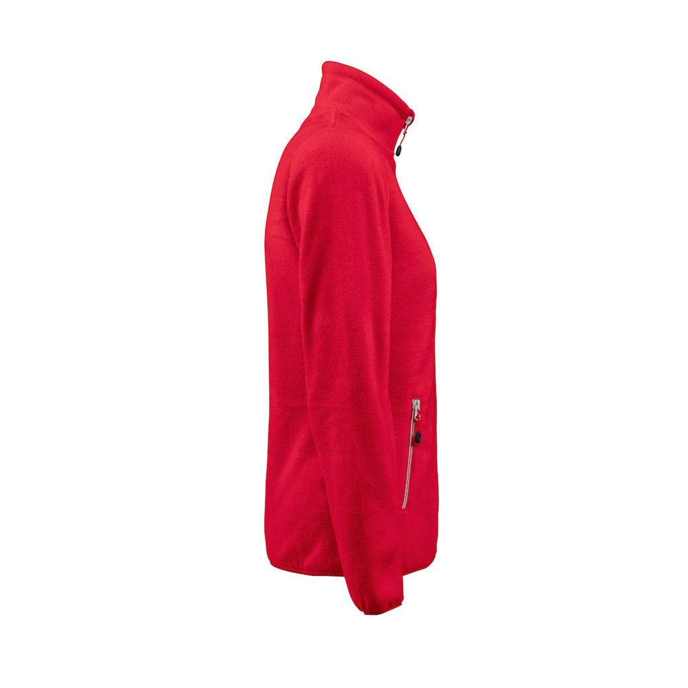 Red - Side - Printer RED Womens-Ladies Rocket Fleece Jacket