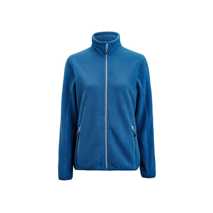 Bright Blue - Back - Printer RED Womens-Ladies Rocket Fleece Jacket
