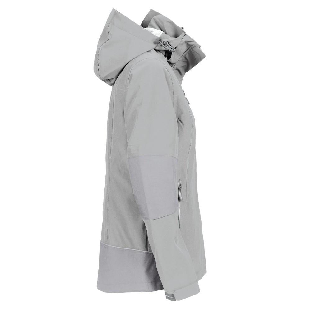 Light Grey - Side - James Harvest Womens-Ladies Islandblock Jacket