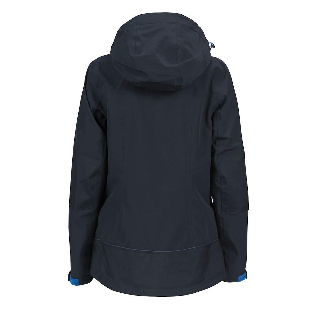 Navy - Back - James Harvest Womens-Ladies Islandblock Jacket