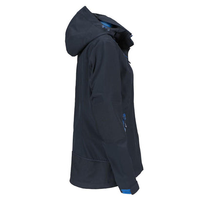 Navy - Side - James Harvest Womens-Ladies Islandblock Jacket