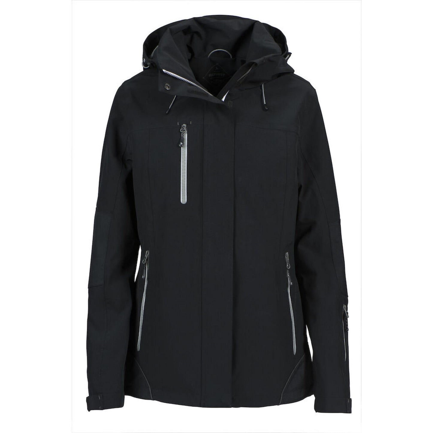 Black - Back - James Harvest Womens-Ladies Islandblock Jacket