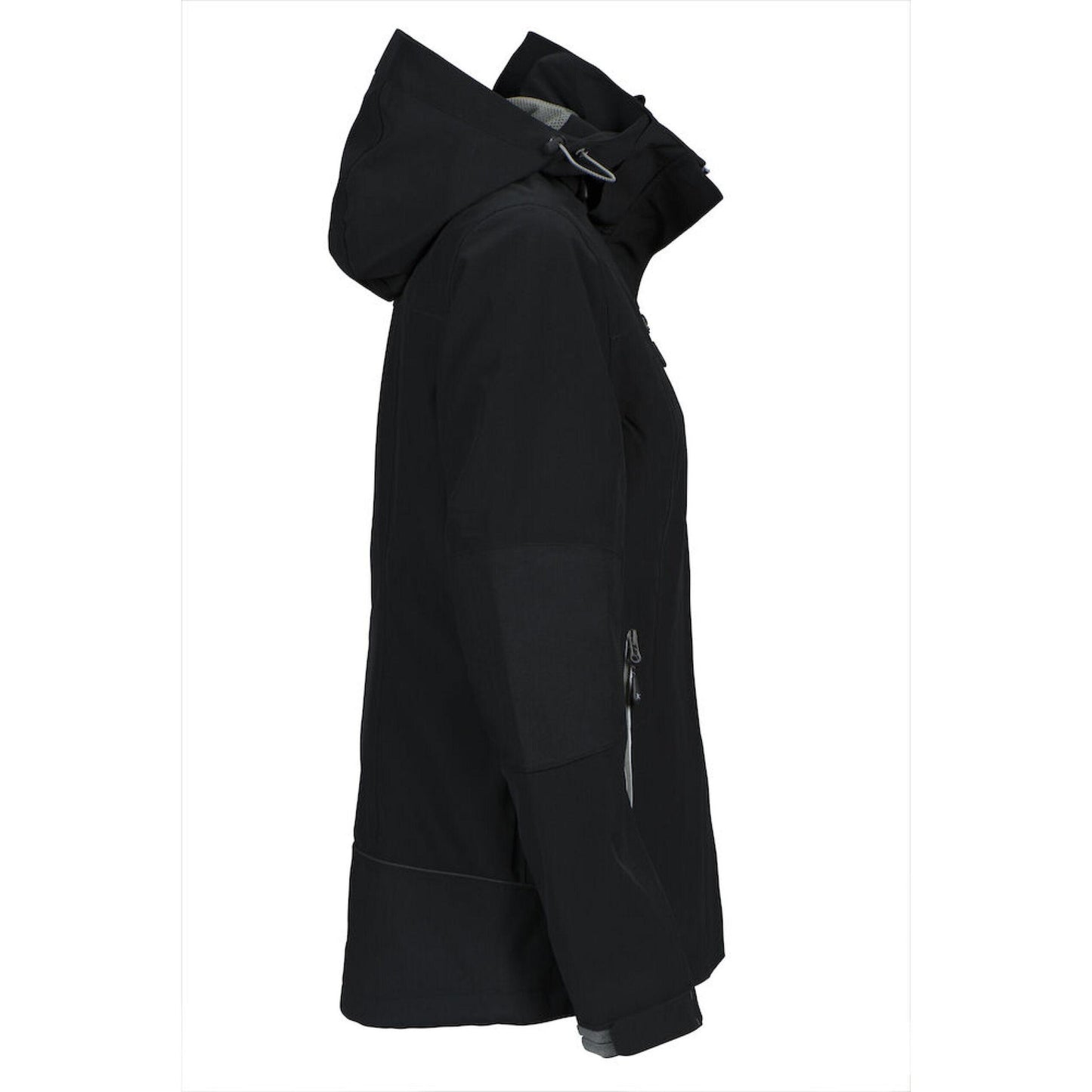 Black - Side - James Harvest Womens-Ladies Islandblock Jacket