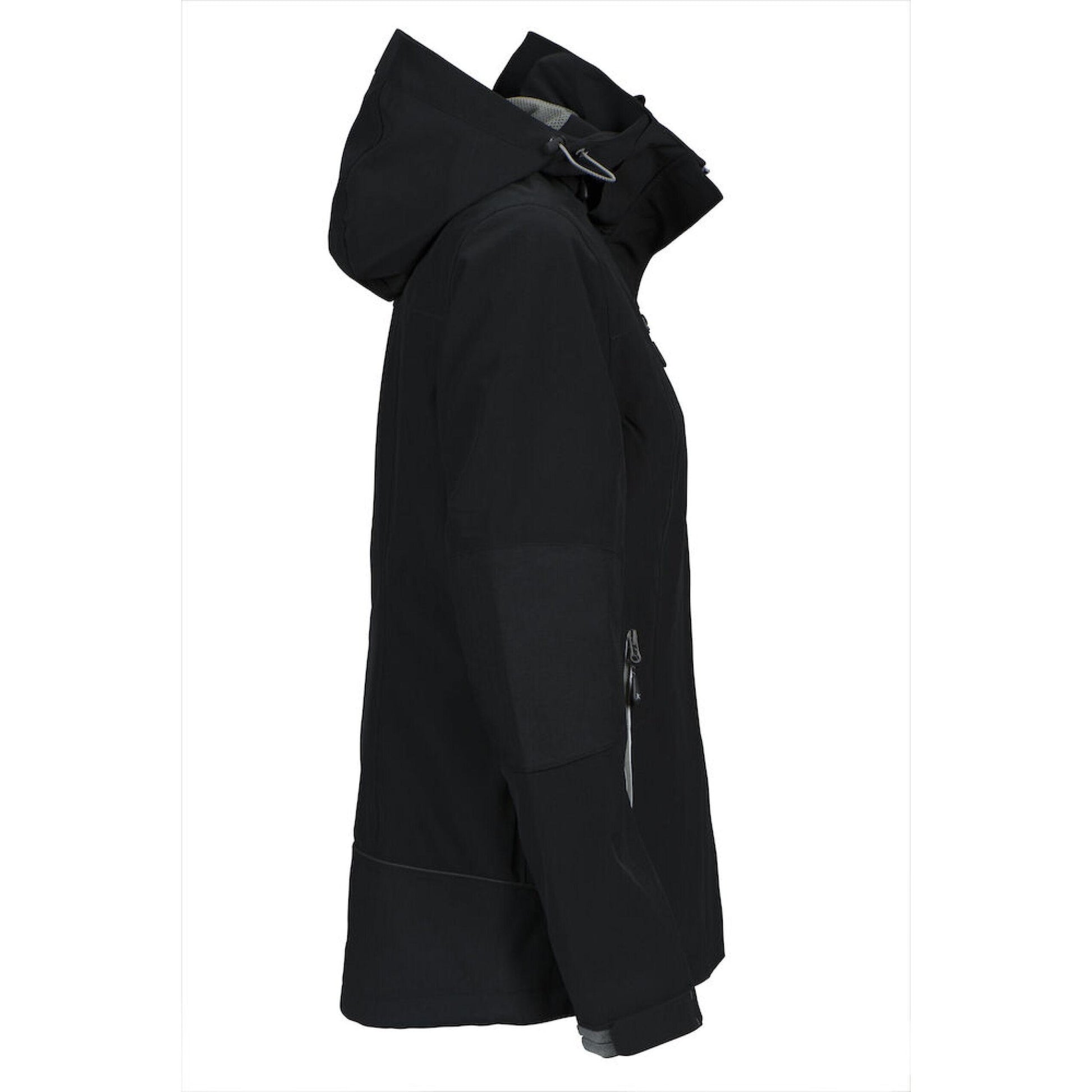 Black - Side - James Harvest Womens-Ladies Islandblock Jacket