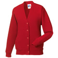 Classic Red - Front - Jerzees Schoolgear Childrens Fleece Cardigan