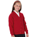 Classic Red - Back - Jerzees Schoolgear Childrens Fleece Cardigan