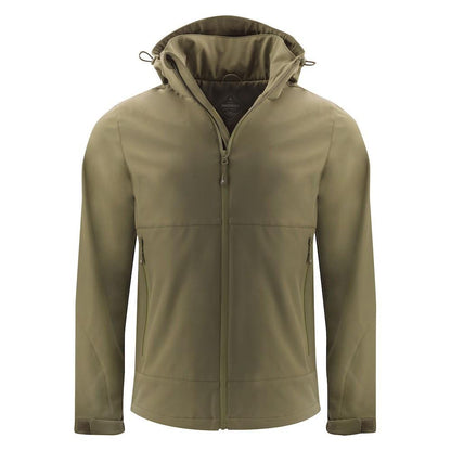 Moss Green - Front - James Harvest Mens Lodgetown Soft Shell Jacket