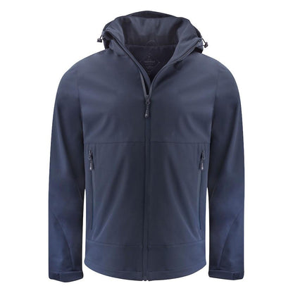 Navy - Front - James Harvest Mens Lodgetown Soft Shell Jacket