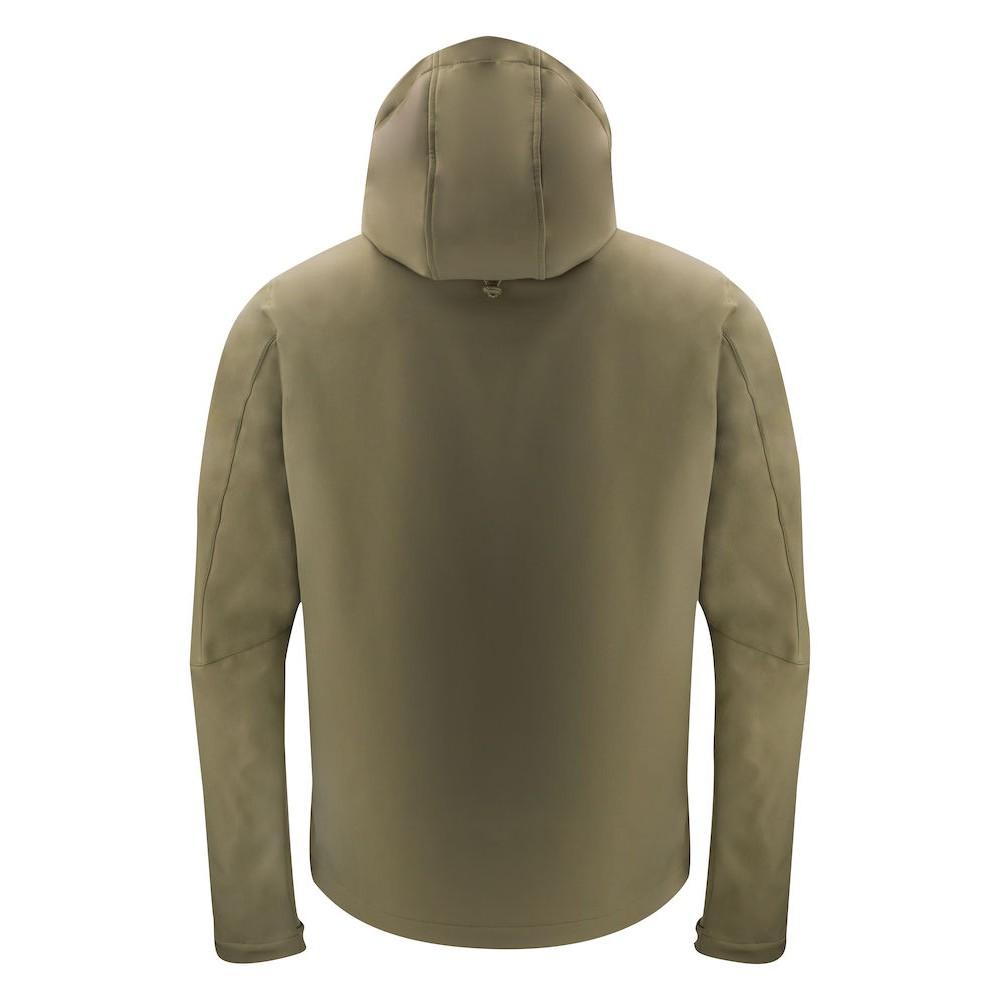 Moss Green - Back - James Harvest Mens Lodgetown Soft Shell Jacket