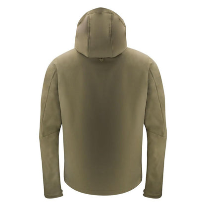 Moss Green - Back - James Harvest Mens Lodgetown Soft Shell Jacket