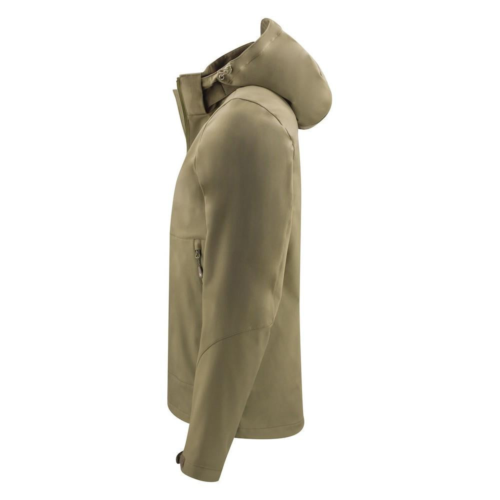 Moss Green - Side - James Harvest Mens Lodgetown Soft Shell Jacket