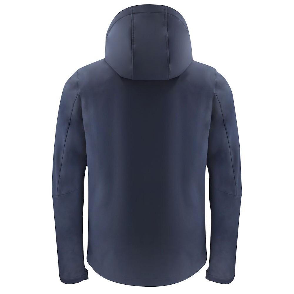 Navy - Back - James Harvest Mens Lodgetown Soft Shell Jacket