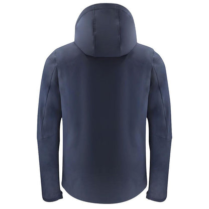 Navy - Back - James Harvest Mens Lodgetown Soft Shell Jacket