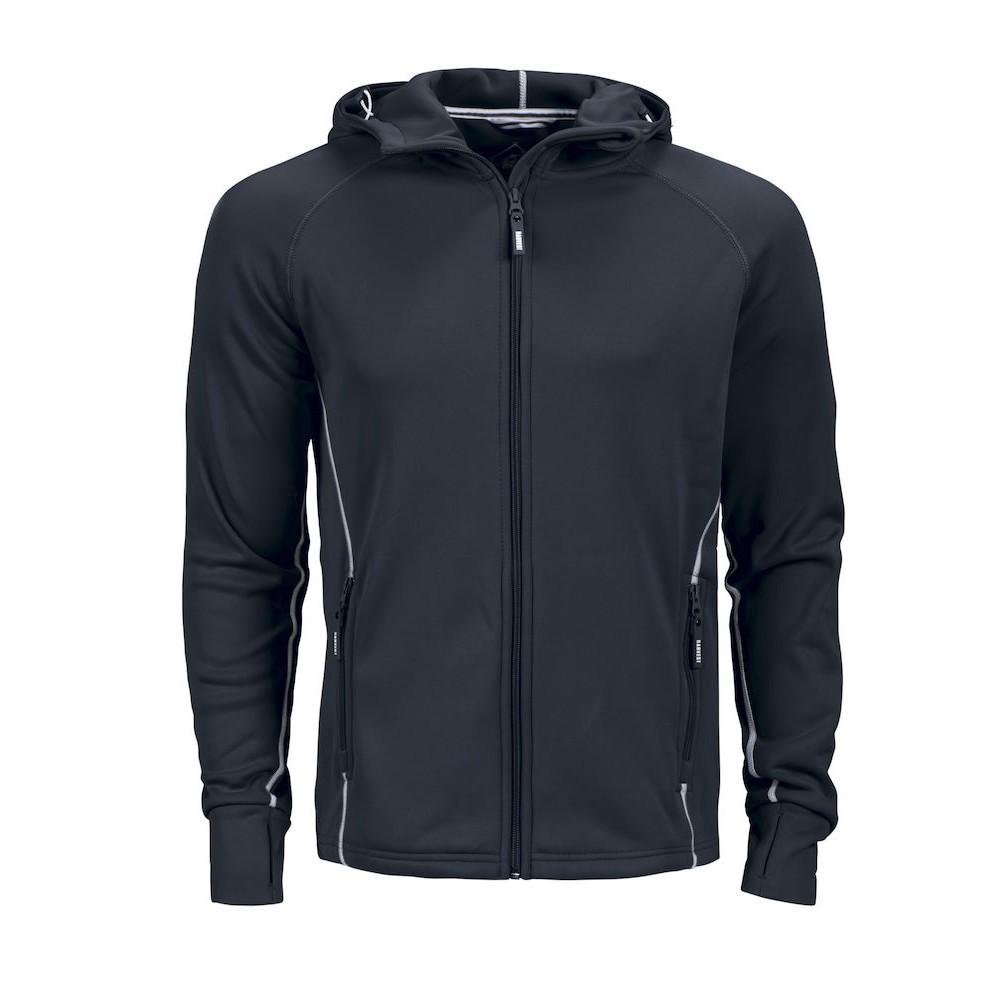 Navy - Front - James Harvest Mens Northderry Fleece Jacket