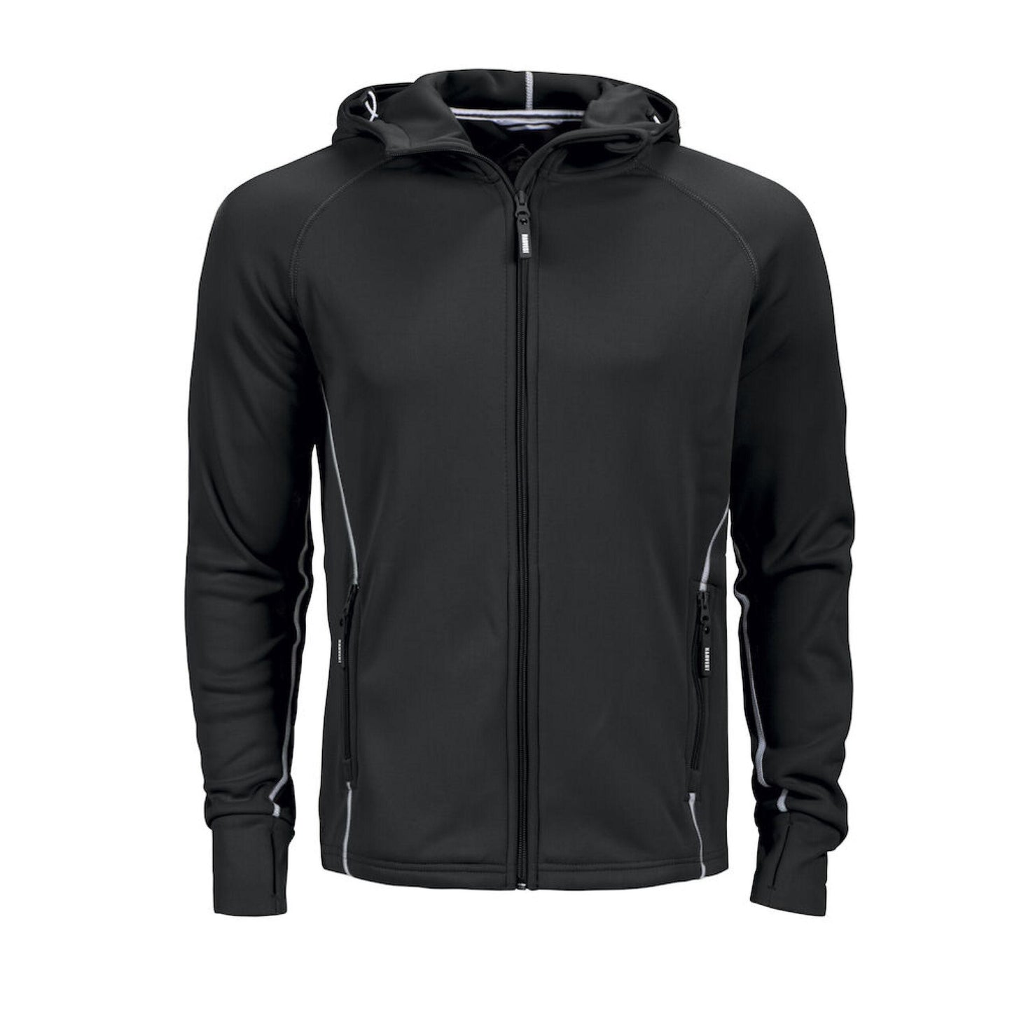 Black - Back - James Harvest Mens Northderry Fleece Jacket