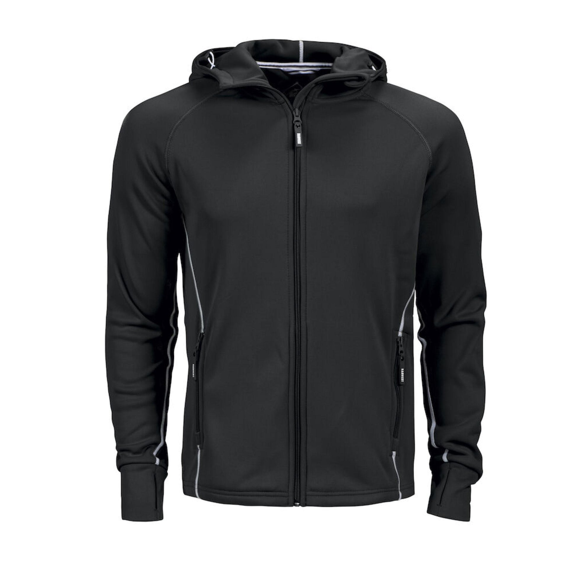 Black - Back - James Harvest Mens Northderry Fleece Jacket