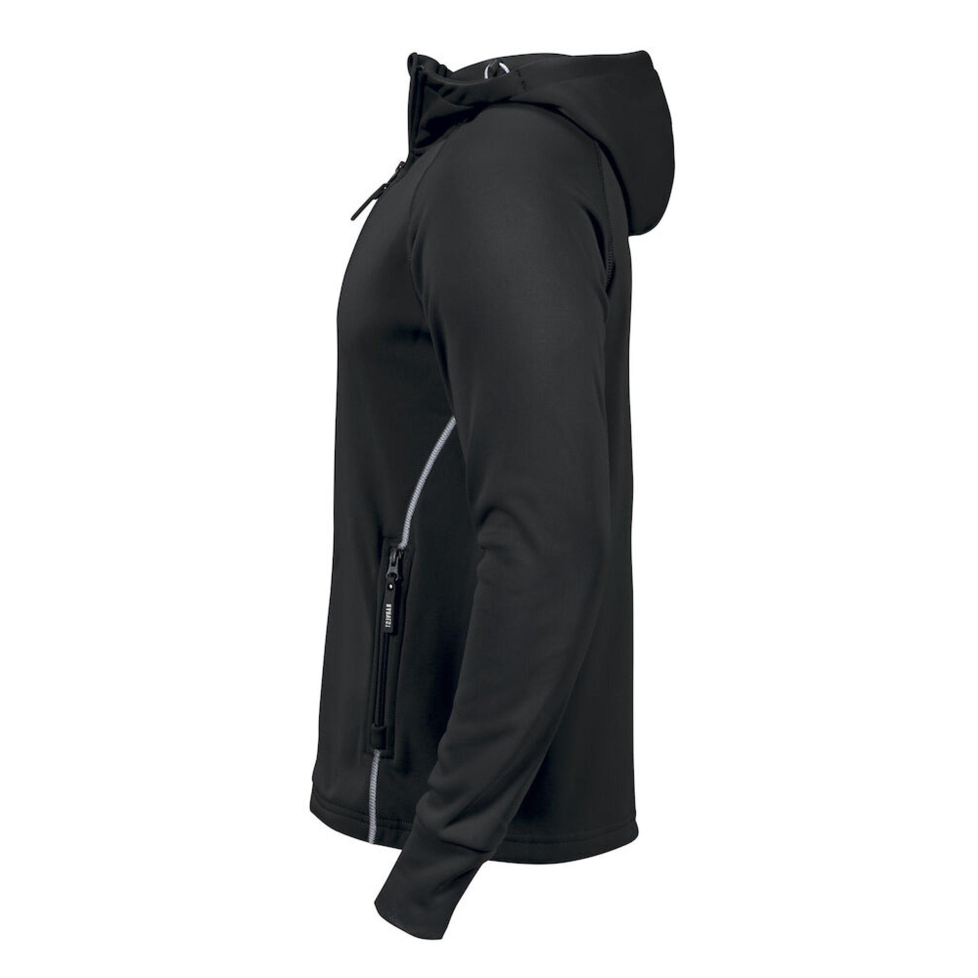 Black - Side - James Harvest Mens Northderry Fleece Jacket
