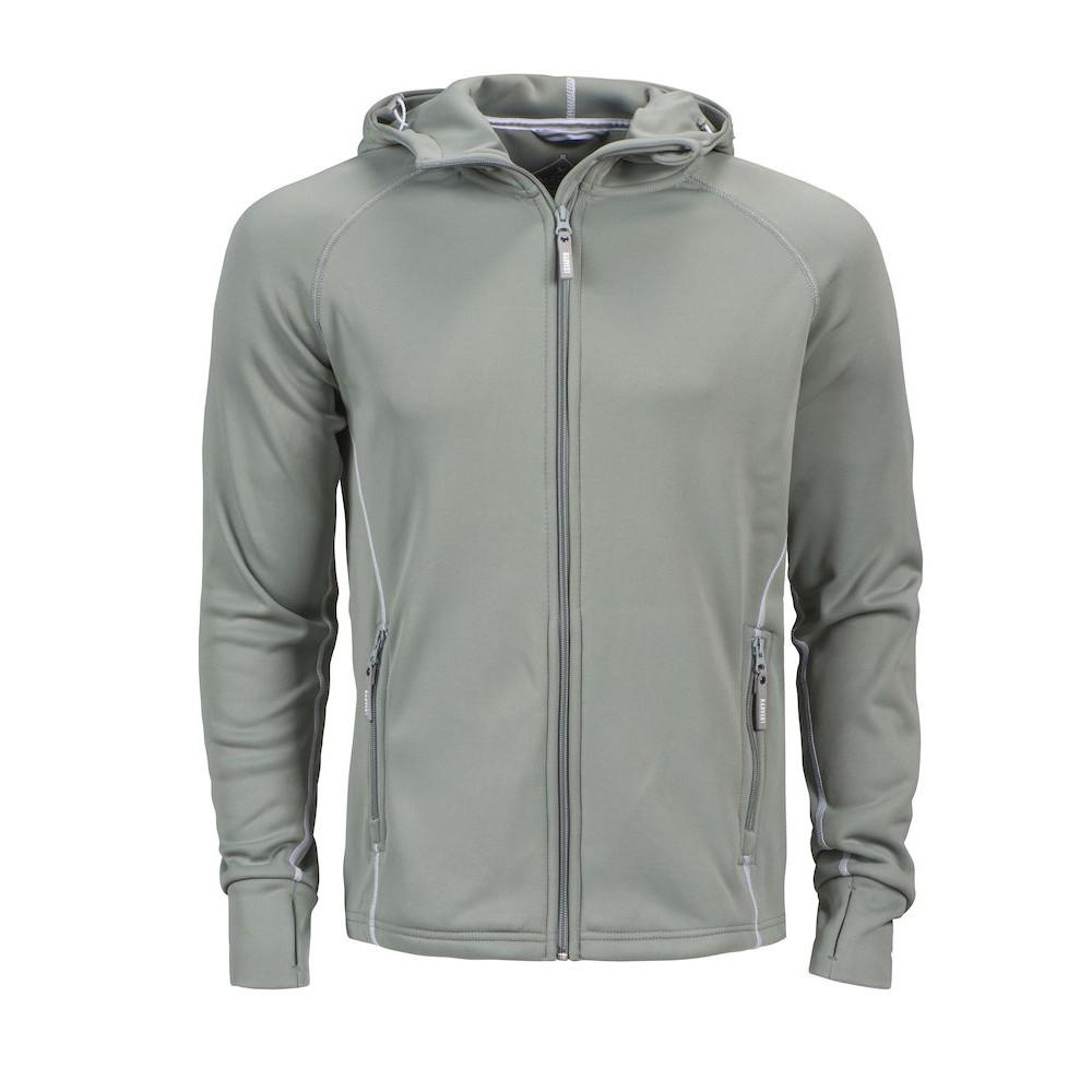 Light Grey - Front - James Harvest Mens Northderry Fleece Jacket