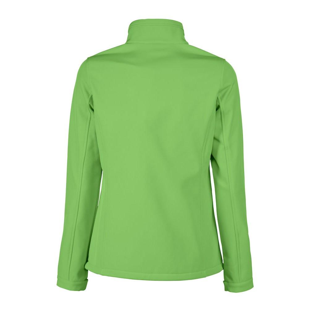 Lime - Back - Printer RED Womens-Ladies Vert Soft Shell Jacket