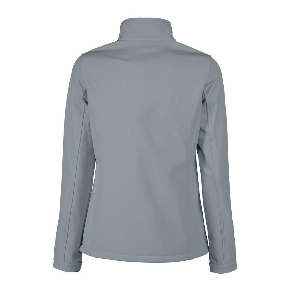 Metal Grey - Back - Printer RED Womens-Ladies Vert Soft Shell Jacket