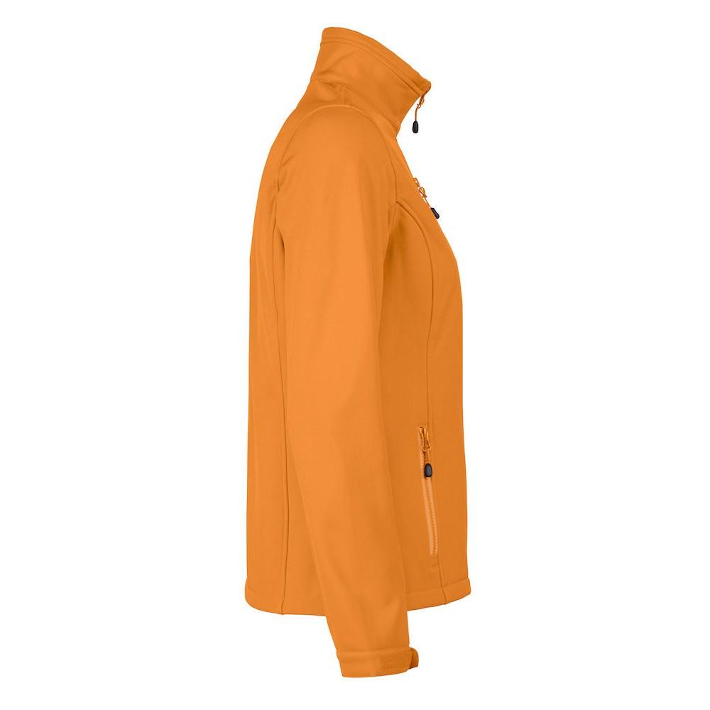 Orange - Side - Printer RED Womens-Ladies Vert Soft Shell Jacket
