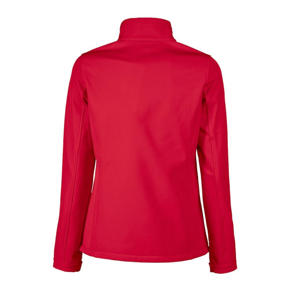 Red - Back - Printer RED Womens-Ladies Vert Soft Shell Jacket
