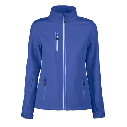 Blue - Front - Printer RED Womens-Ladies Vert Soft Shell Jacket