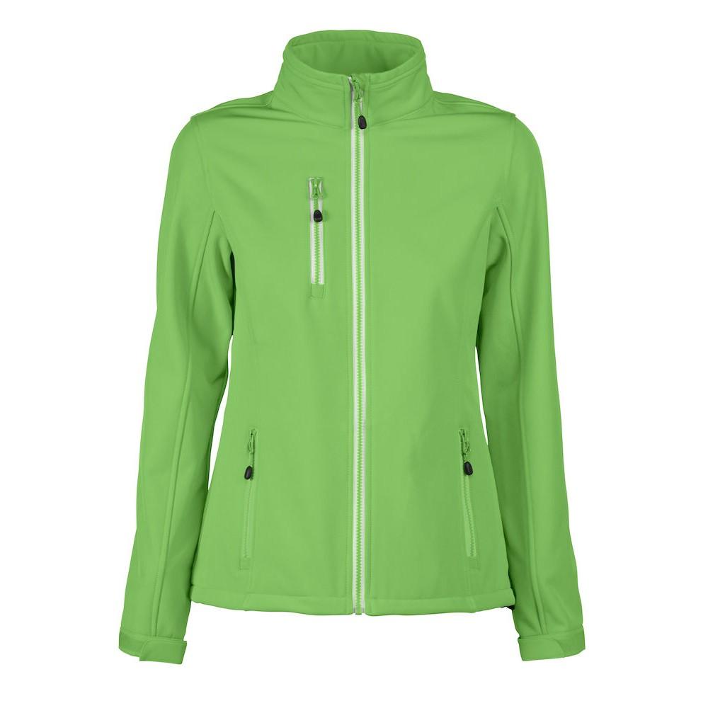 Lime - Front - Printer RED Womens-Ladies Vert Soft Shell Jacket