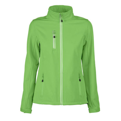Lime - Front - Printer RED Womens-Ladies Vert Soft Shell Jacket